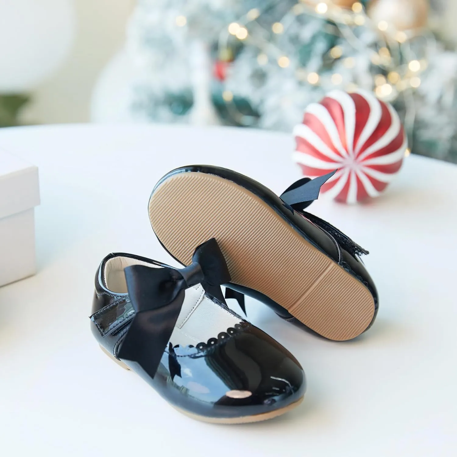 Felix & Flora Toddler Flower Girl Dress Shoes - Girl Ballet Flats Party School Shoes Wedding