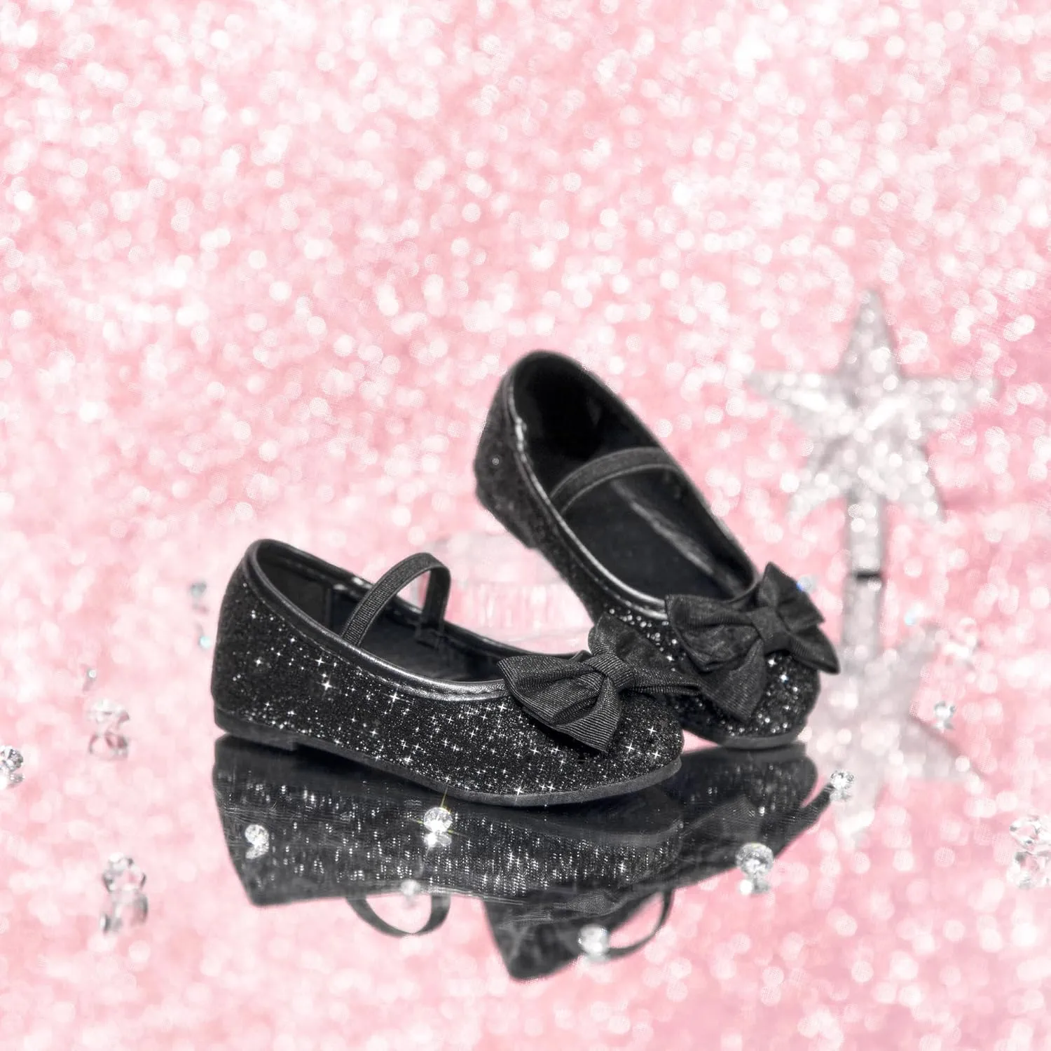 Felix & Flora Toddler Flower Girl Mary Jane Shoes - Little Girls Dress Flats Princess Wedding Party