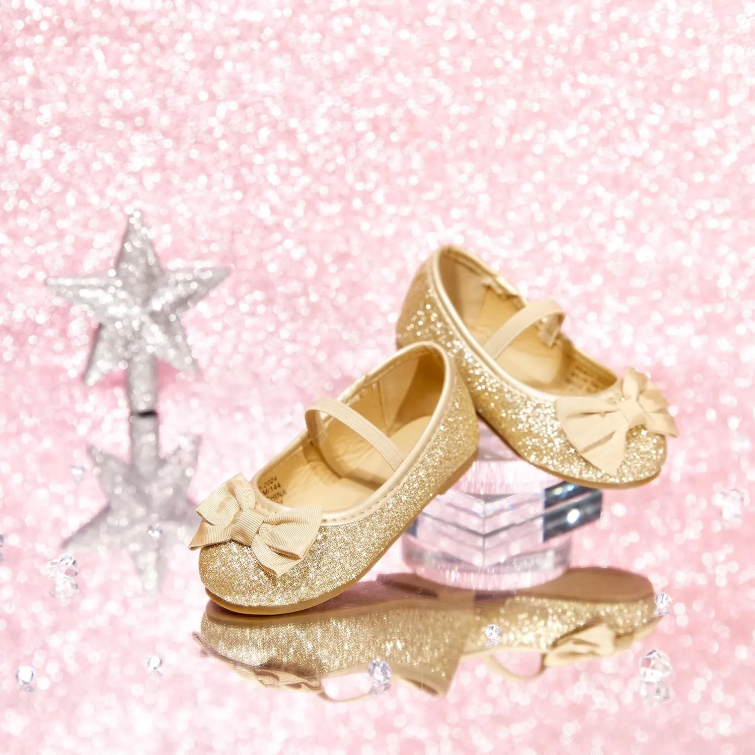 Felix & Flora Toddler Flower Girl Mary Jane Shoes - Little Girls Dress Flats Princess Wedding Party
