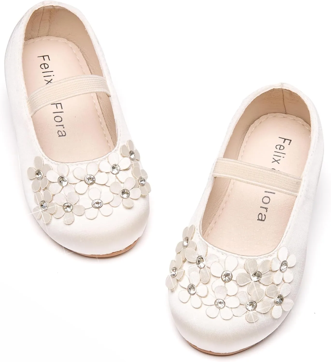Felix & Flora Toddler Girl Dress Shoes - Flower Girl Ballet Flats School Wedding Party