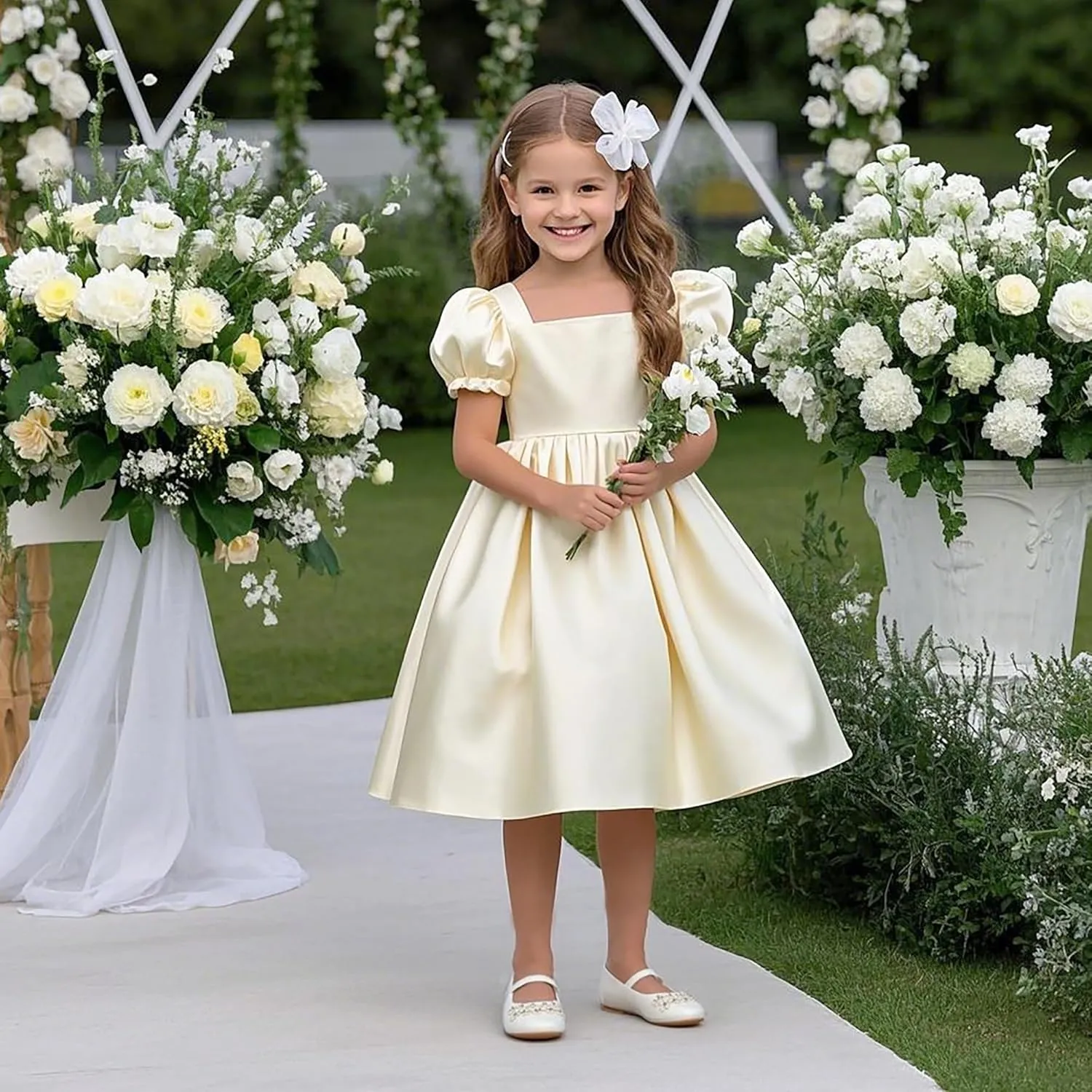 Felix & Flora Toddler Girl Dress Shoes - Flower Girl Ballet Flats School Wedding Party