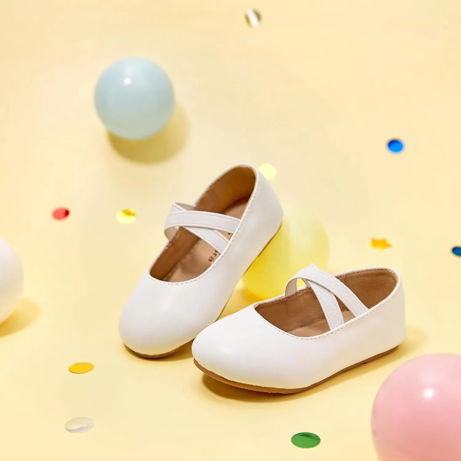 Felix & Flora Toddler Girl Dress Shoes - Flower Girl Ballet Mary Jane Flats Party School Wedding