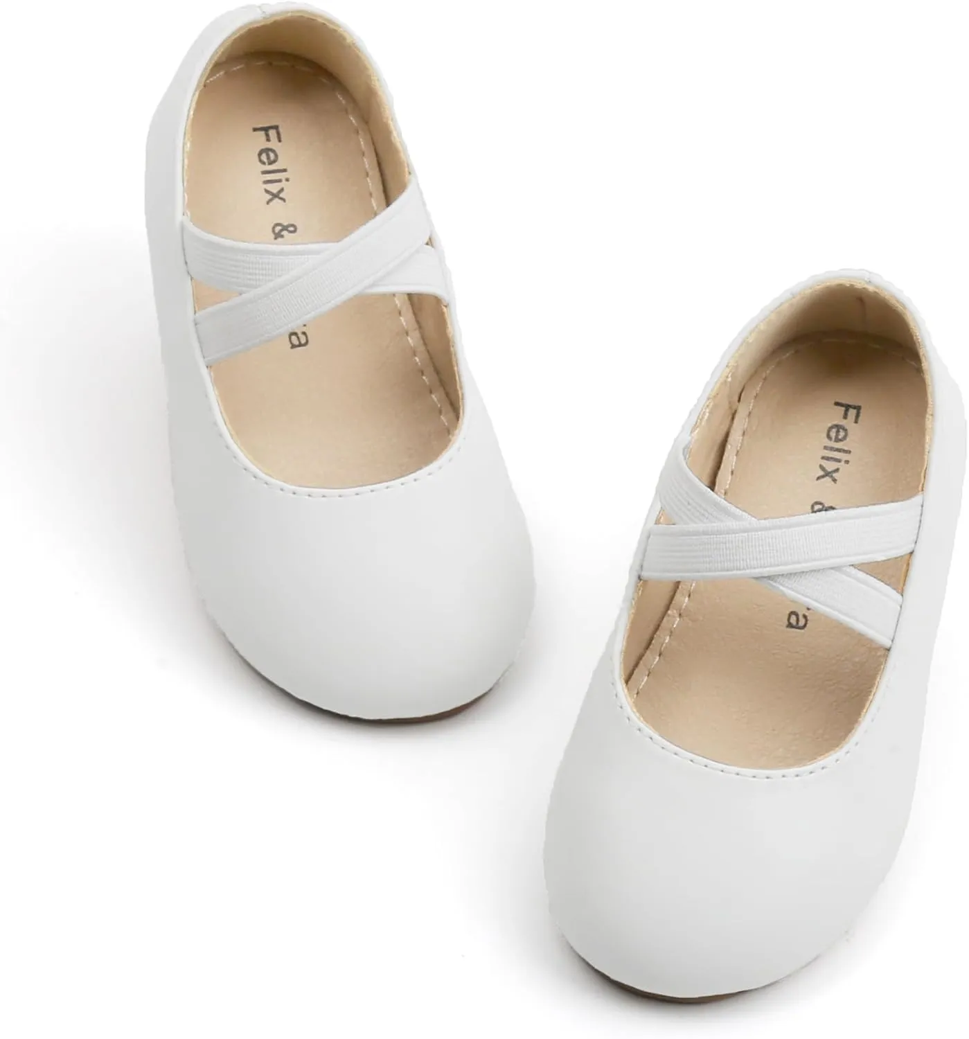 Felix & Flora Toddler Girl Dress Shoes - Flower Girl Ballet Mary Jane Flats Party School Wedding