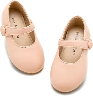 Felix & Flora Toddler Girl Dress Shoes - Flower Girl Ballet Mary Jane Flats Party School Wedding