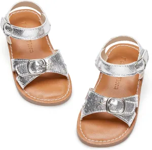 Felix & Flora Toddler Girl Sandals - Flower Girl Dress Shoes Open Toe Little Kid Summer Flats