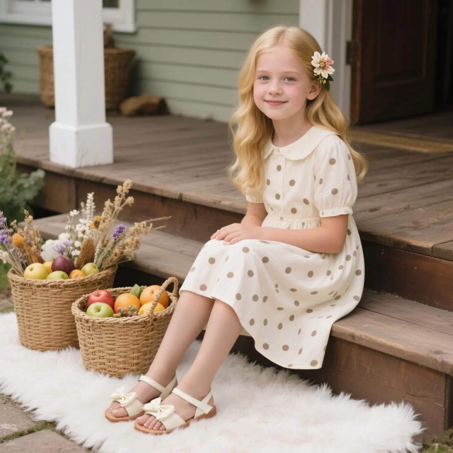 Felix & Flora Toddler Girl Sandals - Flower Girl Dress Shoes Open Toe Little Kid Summer Flats
