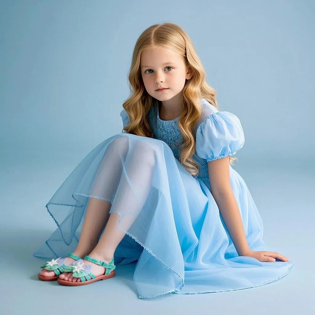 Felix & Flora Toddler Girl Sandals -Flower Girl Dress Shoes Open Toe Little Kid Summer Flats