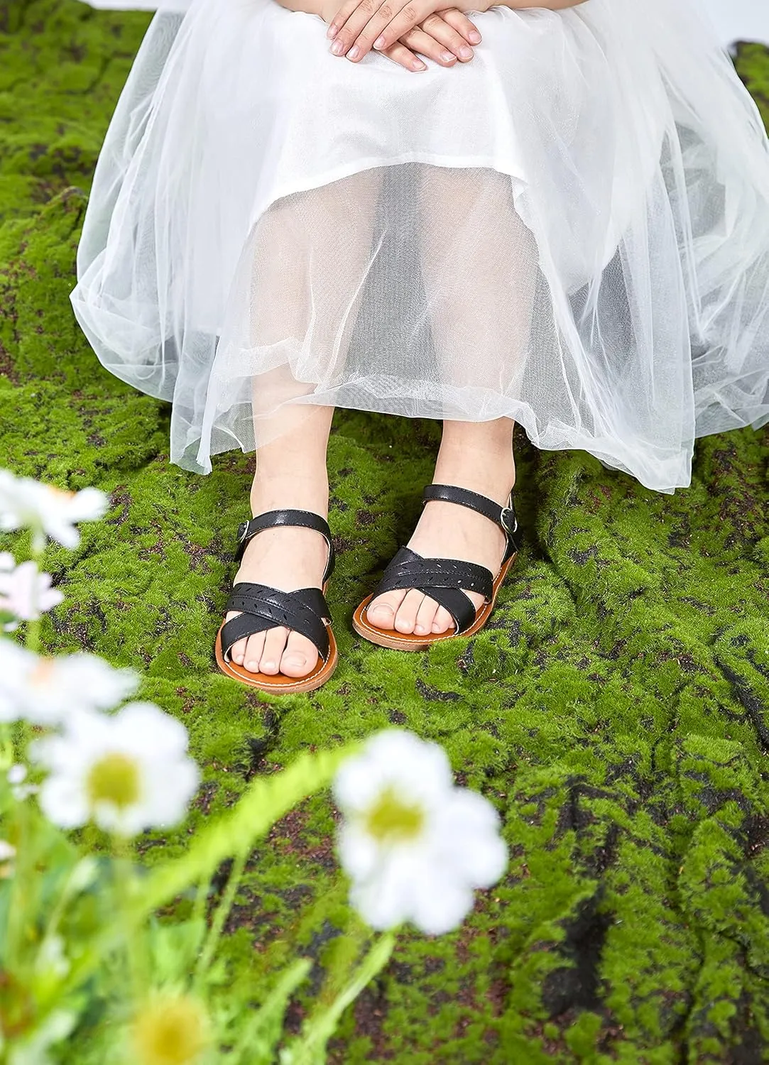 Felix & Flora Toddler Girl Sandals - Little Girl Easter Summer Dress Shoes Lightweight Open Toe Beach Holiday.