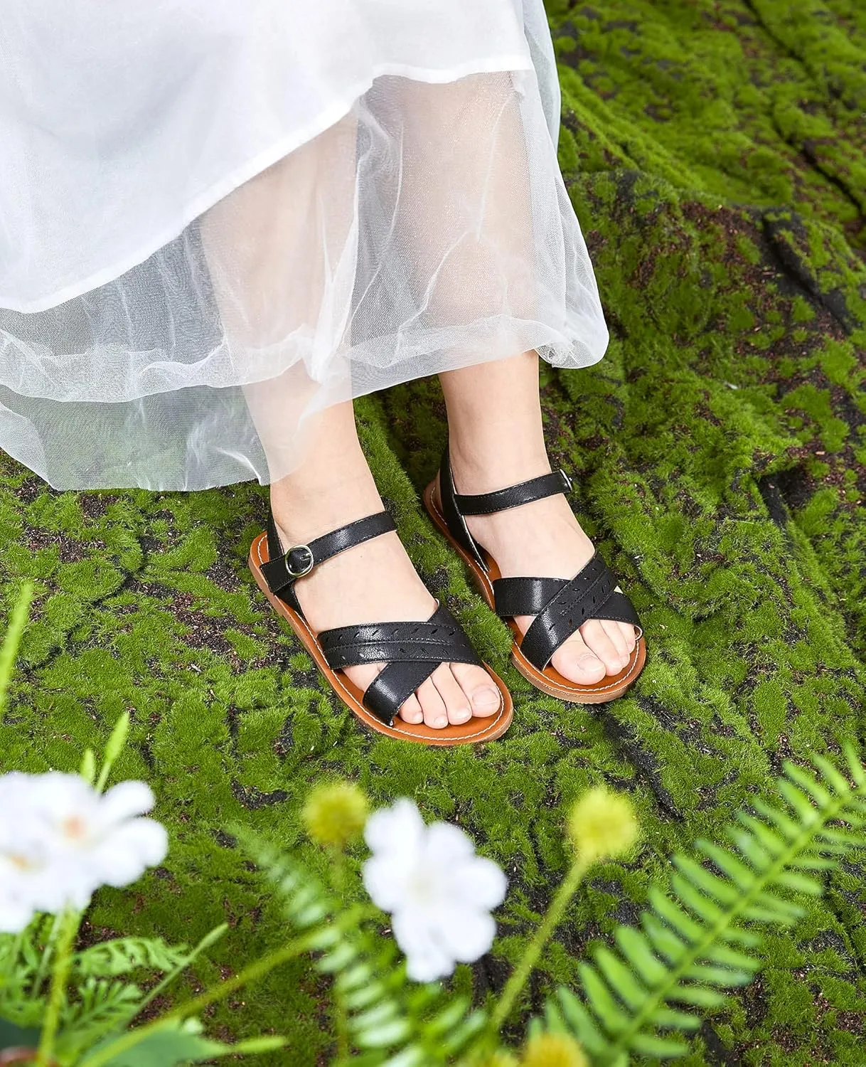 Felix & Flora Toddler Girl Sandals - Little Girl Easter Summer Dress Shoes Lightweight Open Toe Beach Holiday.