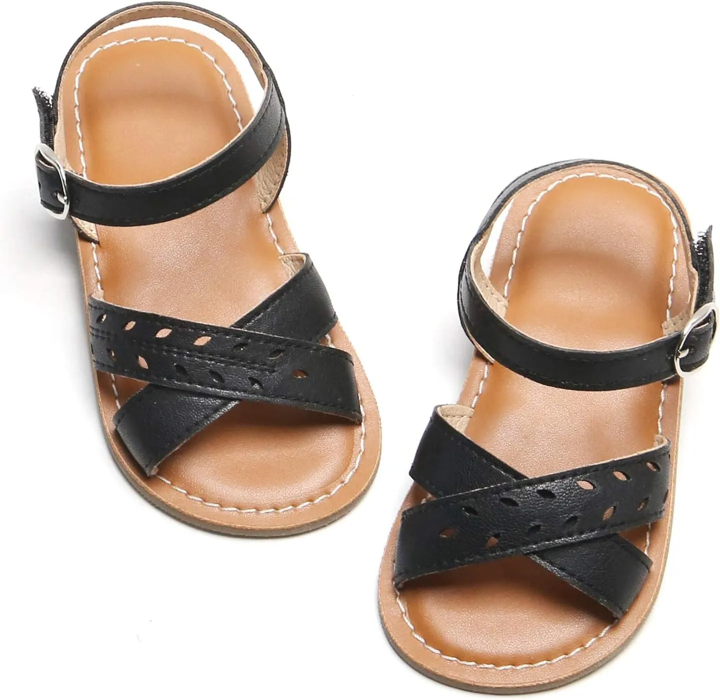 Felix & Flora Toddler Girl Sandals - Little Girl Easter Summer Dress Shoes Lightweight Open Toe Beach Holiday.