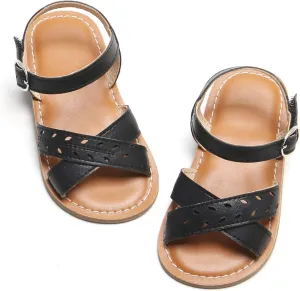 Felix & Flora Toddler Girl Sandals - Little Girl Easter Summer Dress Shoes Lightweight Open Toe Beach Holiday.