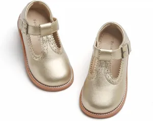 Felix & Flora Toddler Little Girl Mary Jane Dress Shoes - Ballet Flats for Easter Flower Girl Party School Shoes.