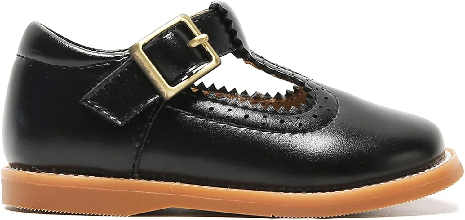 Felix & Flora Toddler Little Girl Mary Jane Dress Shoes - Ballet Flats for Easter Flower Girl Party School Shoes.