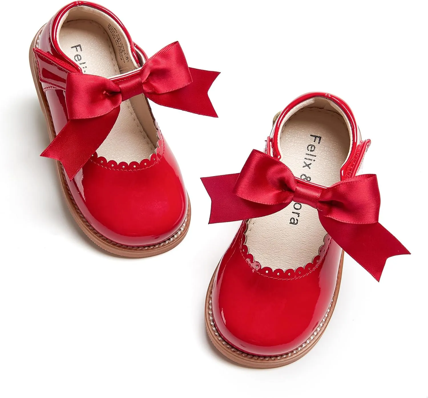 Felix & Flora Toddler Little Girl Mary Jane Dress Shoes - Ballet Flats for Girl Party School Shoes