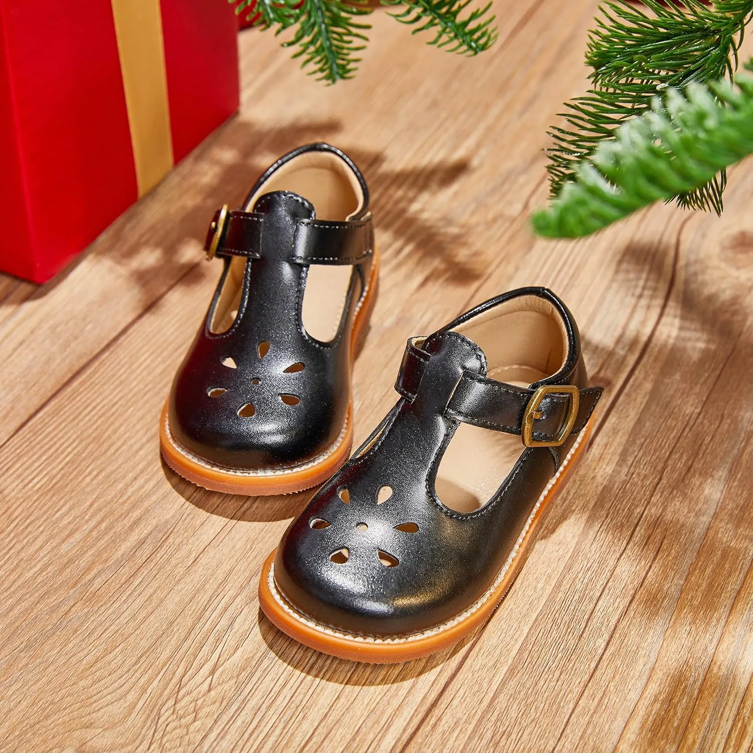 Felix & Flora Toddler Little Girl Mary Jane Dress Shoes - Ballet Flats for Girl Party School Shoes