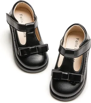 Felix & Flora Toddler Little Girl Princess Dress Shoes-Mary Jane Flats for Girl Party School Shoes