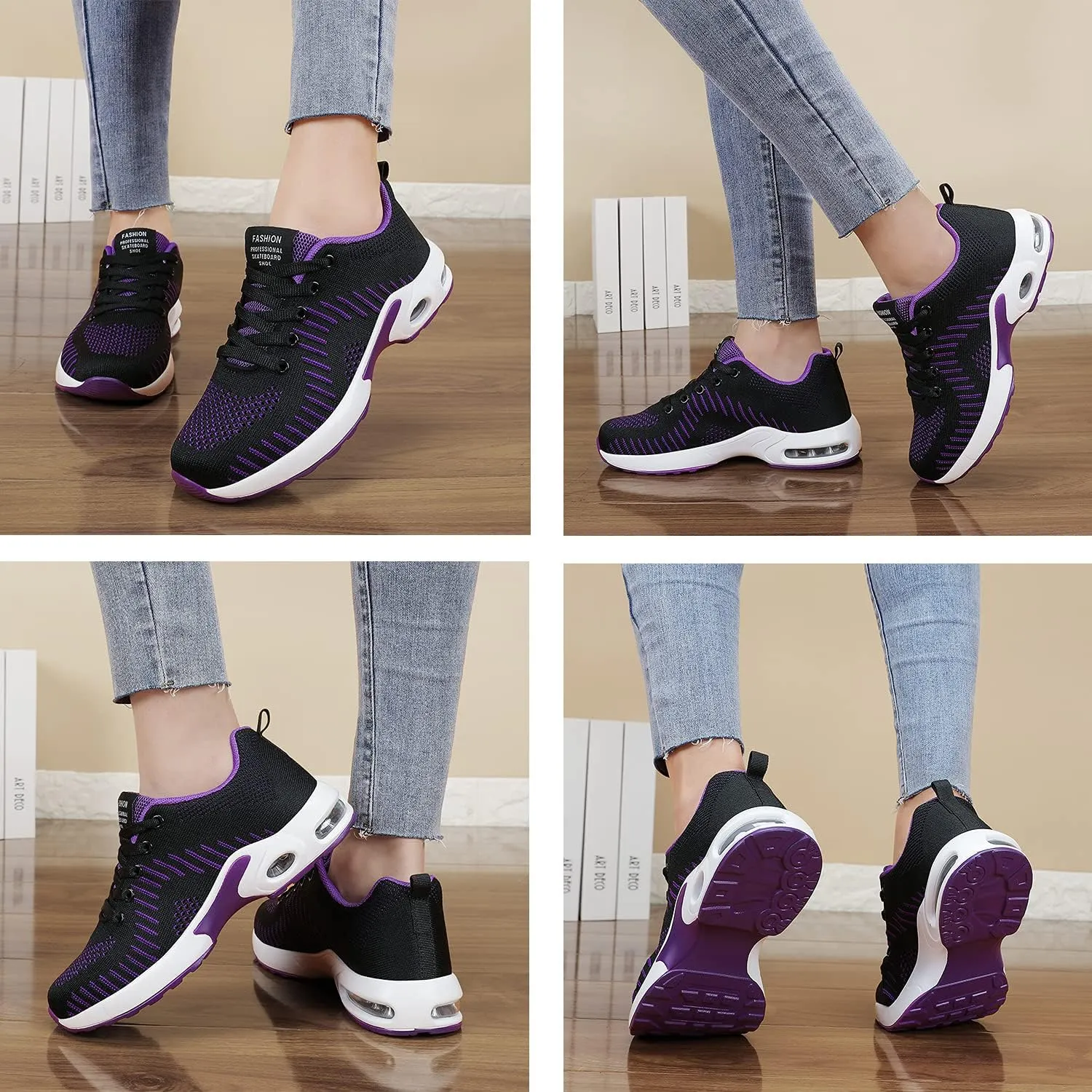 FLARUT Running Shoes Womens Lightweight Fashion Sport Sneakers Casual Walking Athletic Non Slip