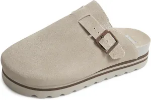 Flatform Platform Sandals Women Arch Support Beach Slides Orthotic Summer Causal Cork Footbed Adjustable Lightweight Thick Sole Comfortable Fashion Slip on Cushion Cute 2 Strap