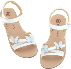 FLYFUPPY Girls Sandals Kids Strap Flat Sandals Open Toe Summer butterfly Casual Sandals