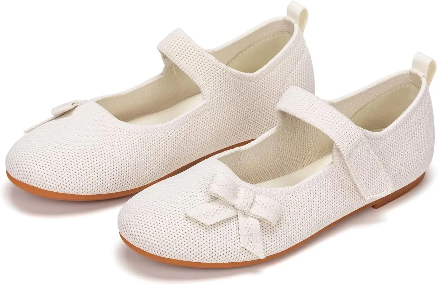 Frank Mully Girls Dress Shoes Mary Janes Girl Flats Slip on Ballet Flat Party School Shoes with Bow Toddler/Little Kid/Big Kid