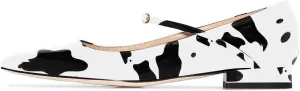 FSJ Women Sexy Leopard Prints Flats Hidden Low Heels Pumps Closed Pointy Toe Slip On Shoes Size 4-15 US