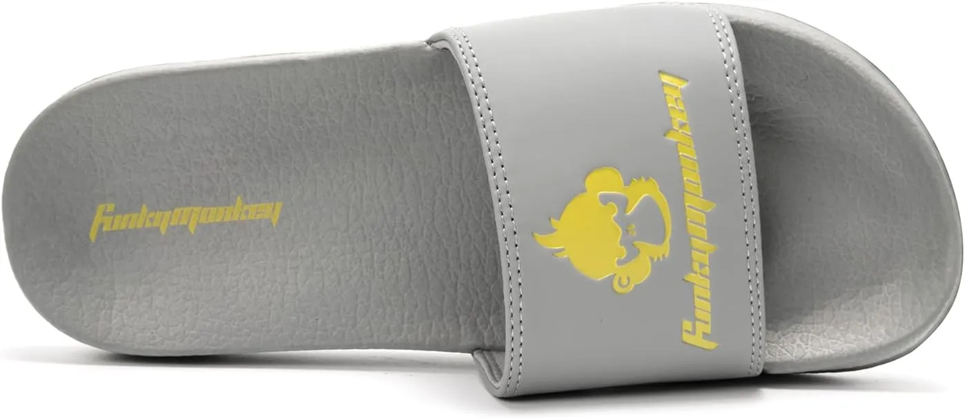 FUNKYMONKEY Slides for Men, Indoor & Outdoor Comfort Casual Sandals