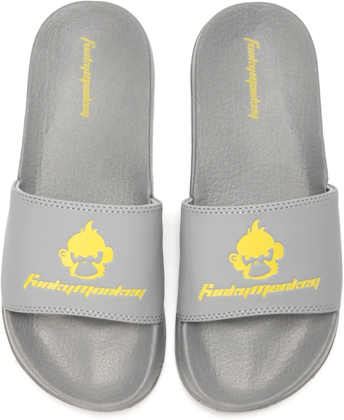 FUNKYMONKEY Slides for Men, Indoor & Outdoor Comfort Casual Sandals