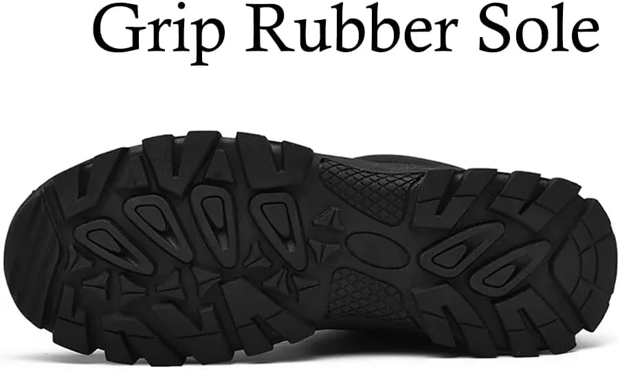 GEXECEUSS Hiking Boots for Men Breathable Non-Slip Casual Low-Top Sneakers for Trailing Trekking Outdoor Leather Walking Shoes