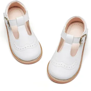 GINFIVE Toddler Girls Dress Shoes Little Kids Oxfords Flats School Mary Janes Shoes