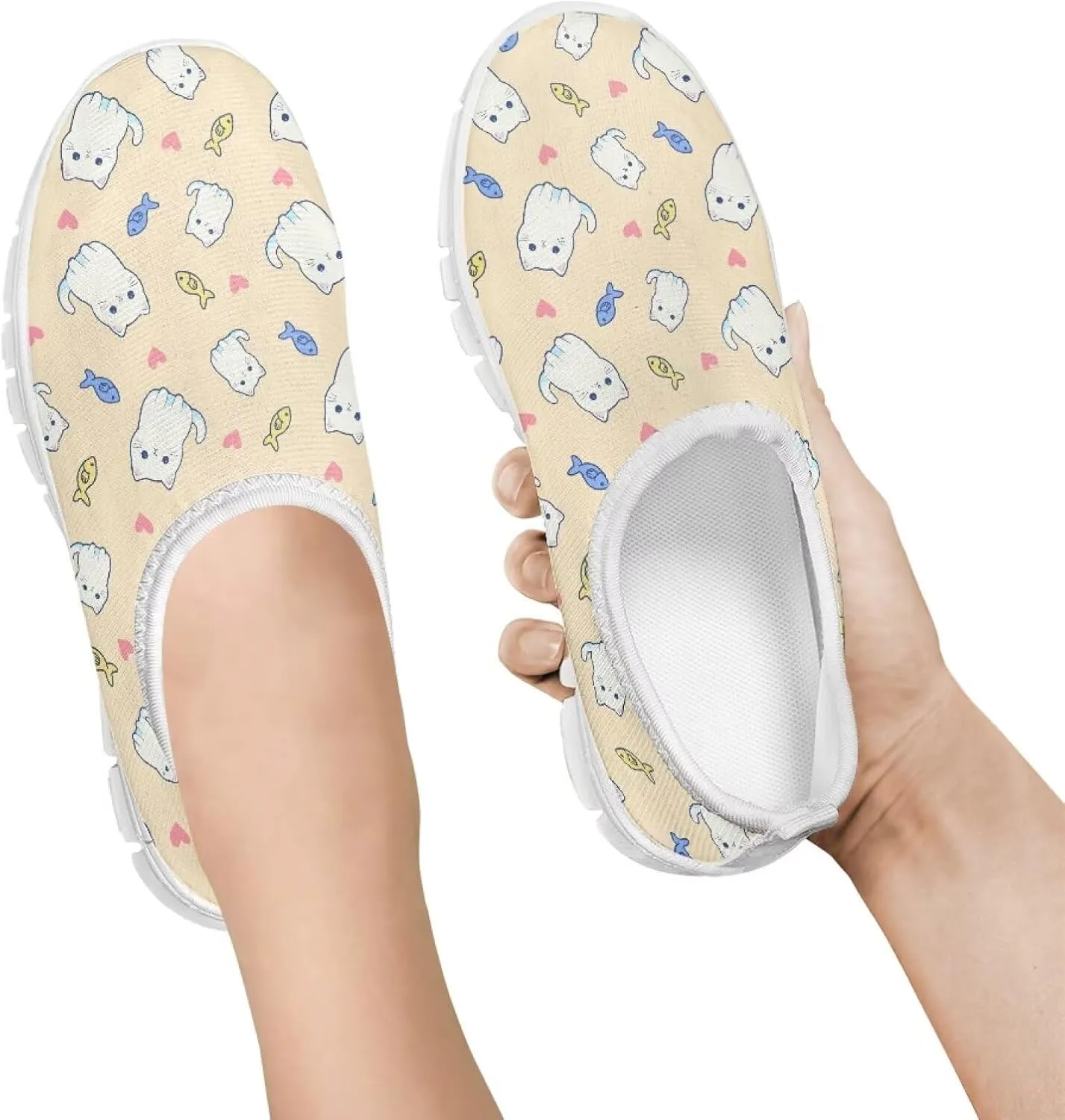 Girls Casual Sneakers Breathable Boys Mesh Slip On Shoes