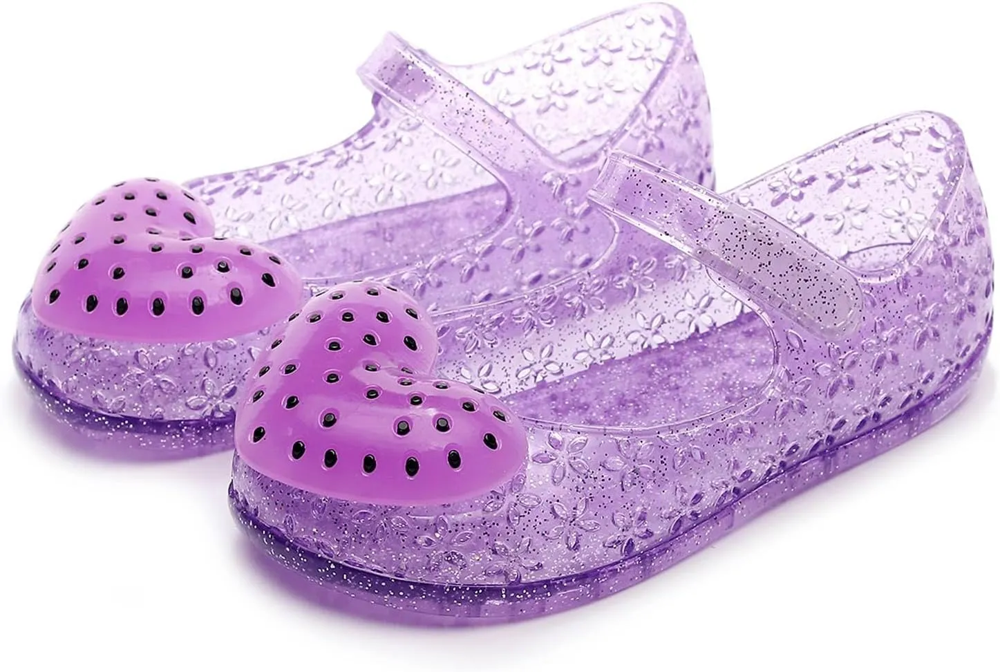 Girls Jelly Flats Shoes Kids Princess Costumes Cosplay Party Dress Up Mary Jane Sandals Shoes Fancy Princess Dress Up Flat