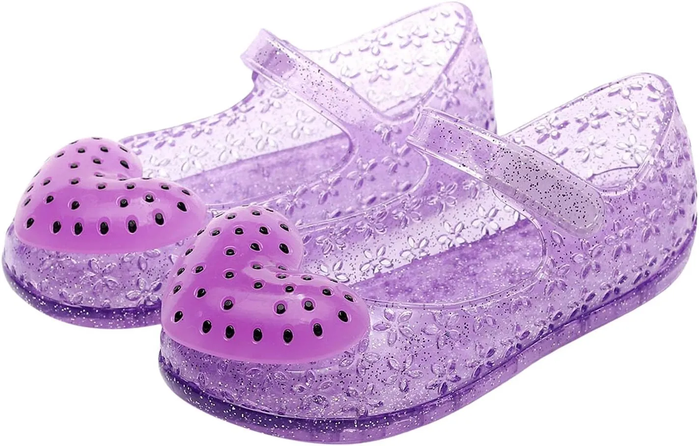 Girls Jelly Flats Shoes Kids Princess Costumes Cosplay Party Dress Up Mary Jane Sandals Shoes Fancy Princess Dress Up Flat