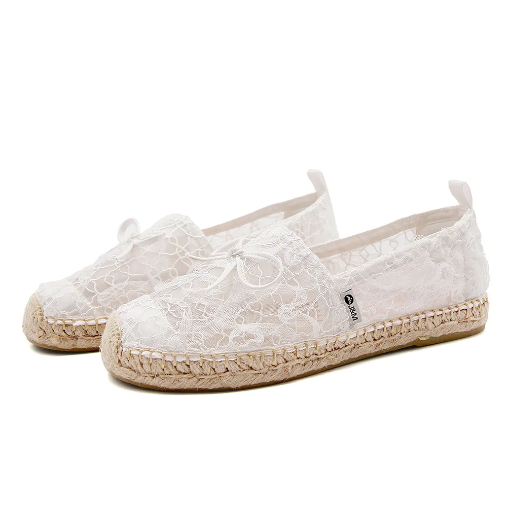 Handmade Women’s Slip-On Espadrille Mesh Loafers Flats-05708W