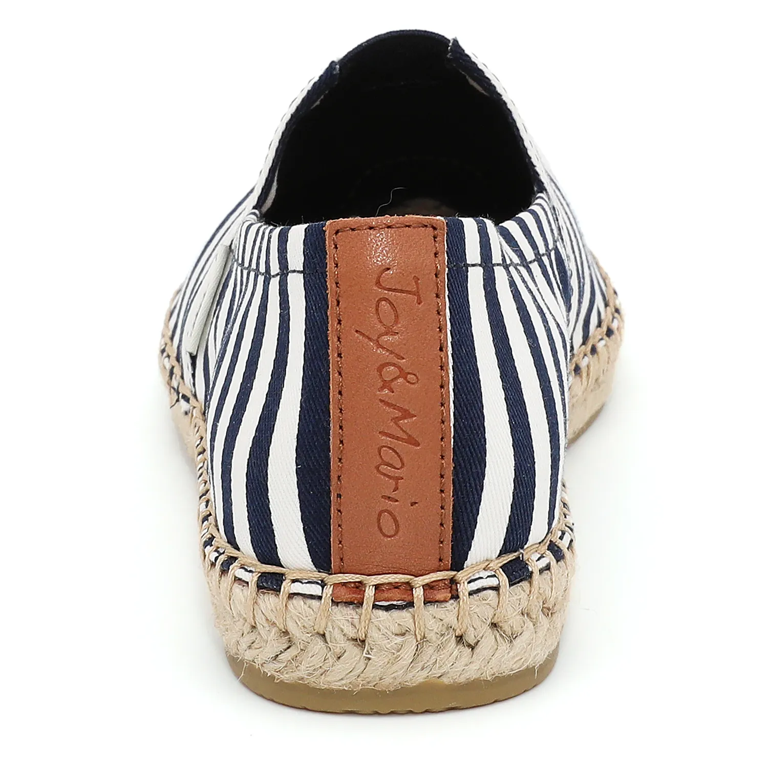 Handmade Women’s Slip-On Espadrille Stripe Loafers Flats-A01601W