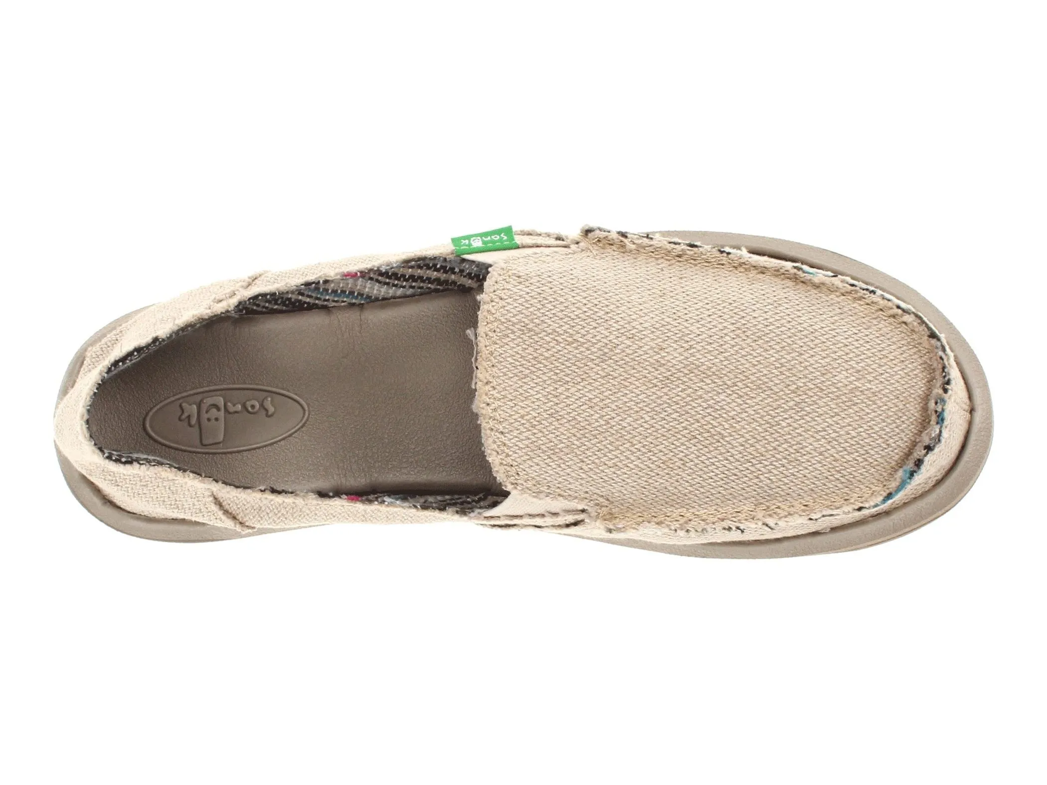 Hemp Sanuk Casual On Hot bargain Natural Rounded Comfortable Toe Closed Donna Compact Loafer Slip