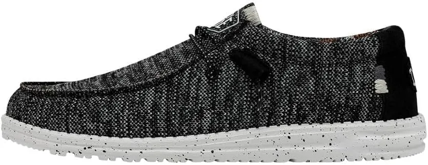 Hey Dude Men's Wally Sox | Retired Men’s Shoes | Men's Lace Up Loafers | Comfortable & Light-Weight