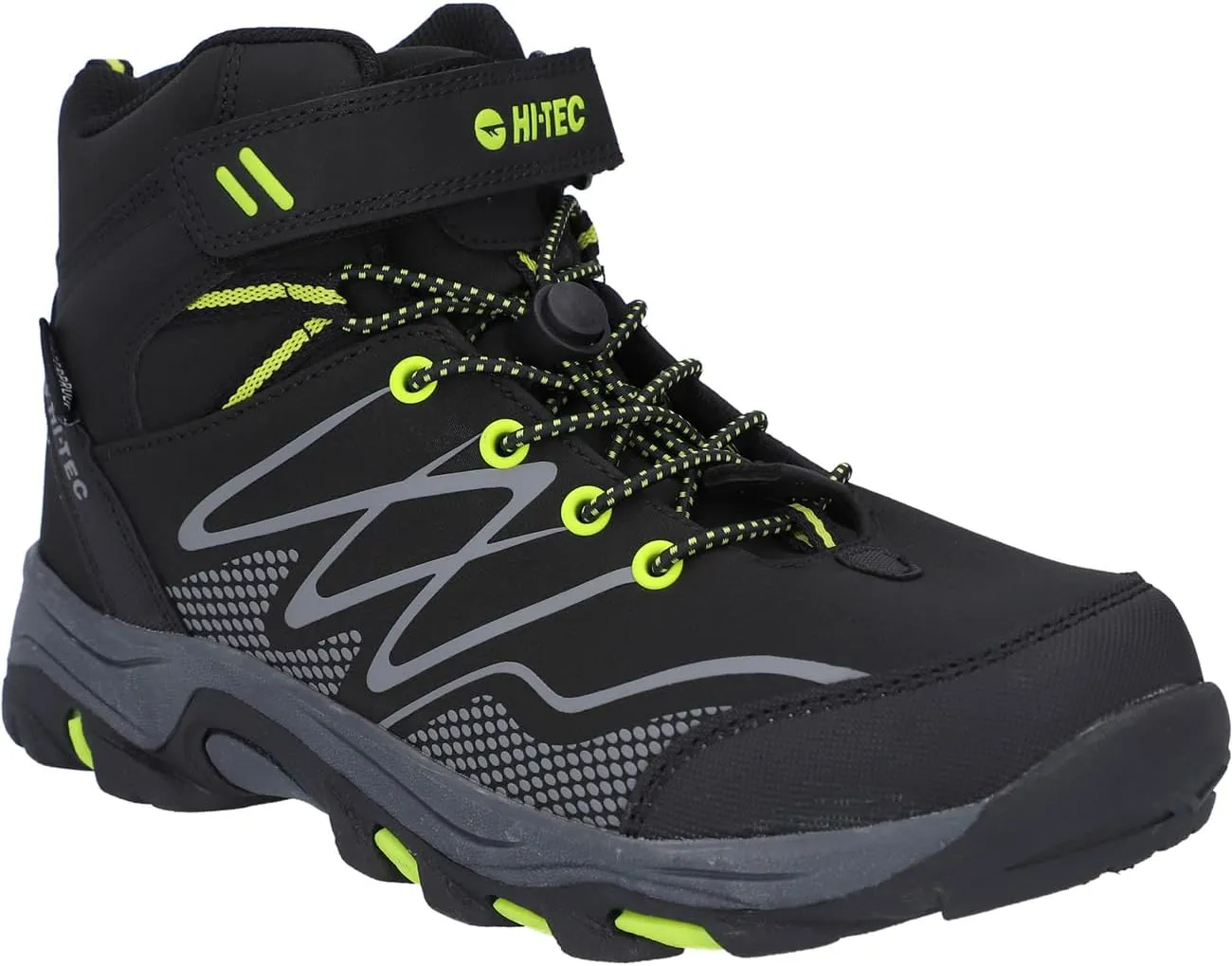HI-TEC Blackout Mid Boots Black/Lime UK 10 Black/Lime