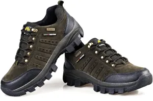 Hiking Boots Lace-up Men Women Waterproof Non-Slip Outdoor Sports Mountain Trekking Shoes Camping Biking Walking Travelling