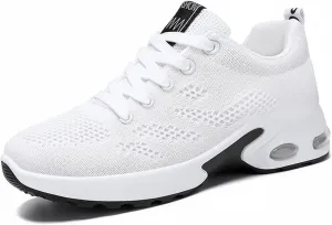HINDOLA Womens Sneakers Air Cushion Running Shoes Lightweight Tennis Walking Shoes Mesh Breathable Sneakers Athletic Non Slip Shoes