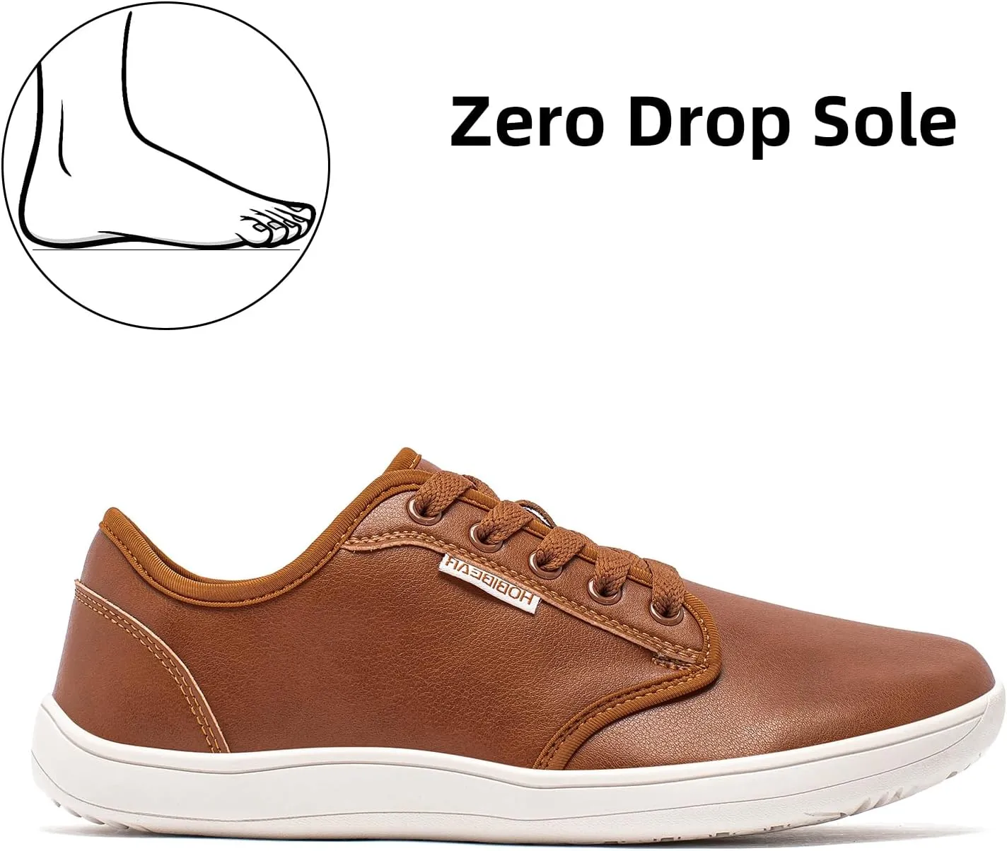 HOBIBEAR Unisex Wide Barefoot Shoes for Mens Womens Minimalist Zero Drop Shoes Sneakers