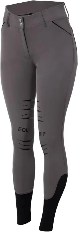 HORZE Tori Women's Sporty Silicone Full Seat High Waist Horseback Riding Breeches