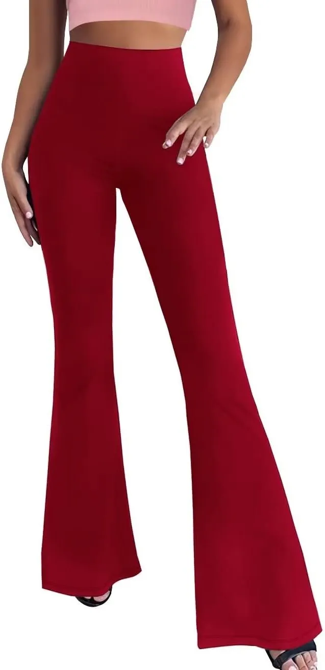 Hybrid & Company Womens Super Comfy Flowy Wide Leg Palazzo Pants Made in USA