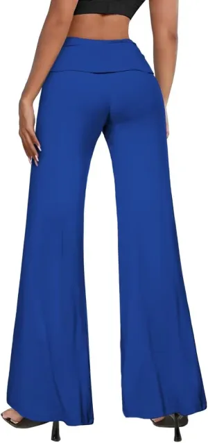 Hybrid & Company Womens Super Comfy Flowy Wide Leg Palazzo Pants Made in USA
