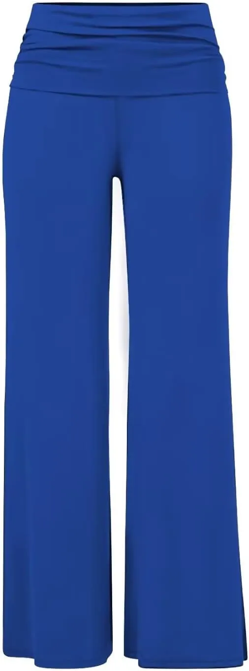 Hybrid & Company Womens Super Comfy Flowy Wide Leg Palazzo Pants Made in USA