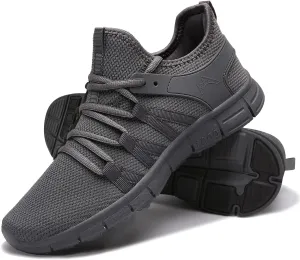 INZCOU Running Shoes Lightweight Tennis Shoes Non Slip Gym Workout Shoes Breathable Mesh Walking Sneakers
