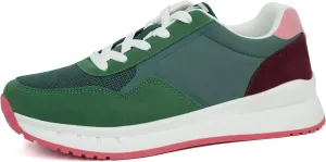 JABASIC Women Fashion Sneakers Breathable Lace-Up Tennis Running Shoes Comfortable Walking Shoes