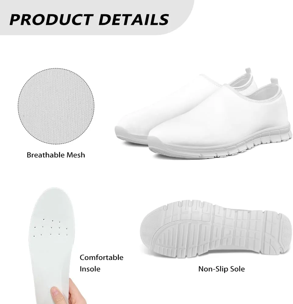 Jeiento Walking Shoes for Women Loafers Casual Shoes DailyShoes Outdoor Breathable Mesh Workout Sneakers Soft Flat Shoes