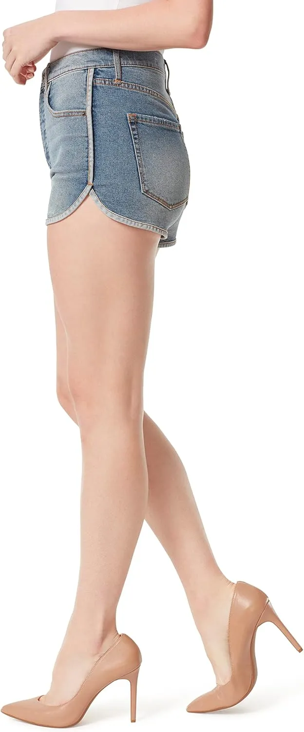 Jessica Simpson Womens Raw Hem Denim Casual Shorts
