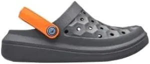 Joybees Kids Varsity Clog - Charcoal/Orange - Junior 1