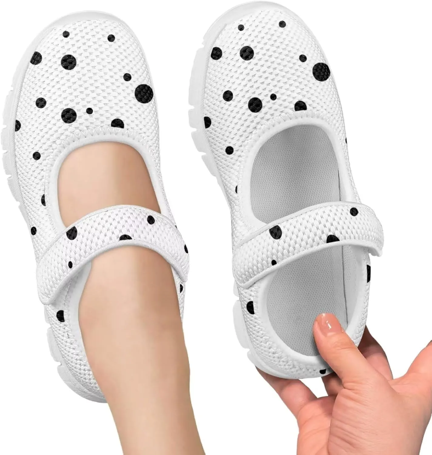 JoyLamoria Cute Axolotl Girls Flats Sneakers Pink Mary Jane Shoes Toddler and Little Girls Dress Shoes Slip on School Uniform Shoes